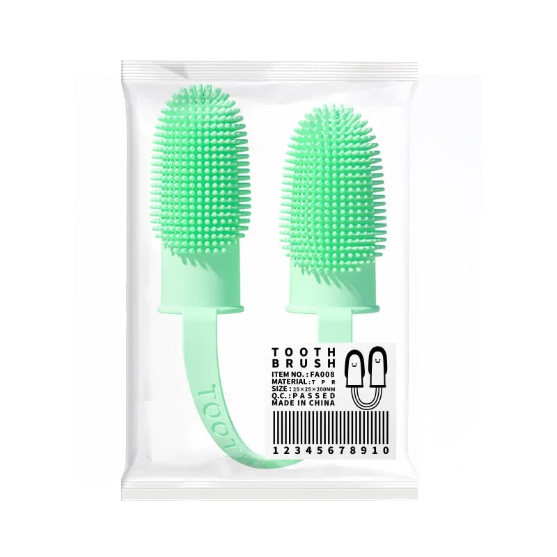 Dog Super Soft Pet Finger Toothbrush Teeth Cleaning