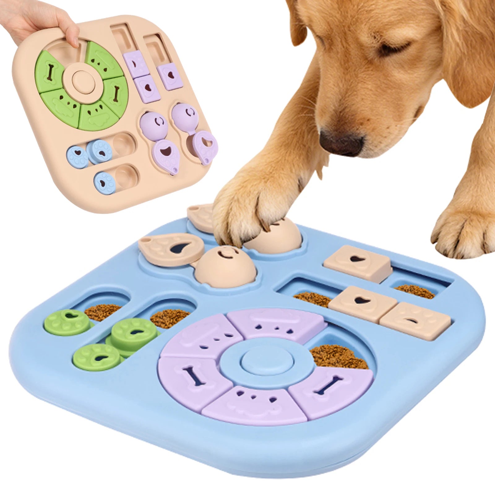 Dog Puzzle Toys Slow Feeder Interactive Food Tray Dogs
