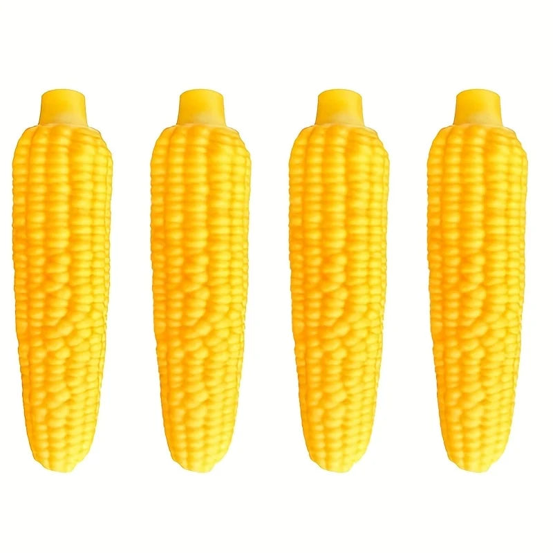 Dog Chew Toy Heavy-Duty Rubber Bone Corn Puppies