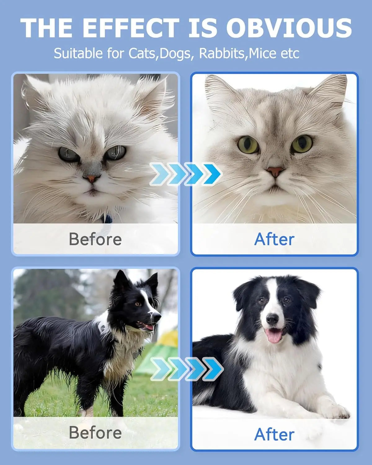 Cleaning Wipes Gloves for Dog and Cat Pet Bathing Wipes
