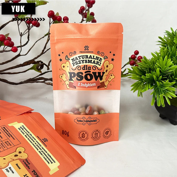White Kraft Paper Frosted Window Bag, Dog Dry Food