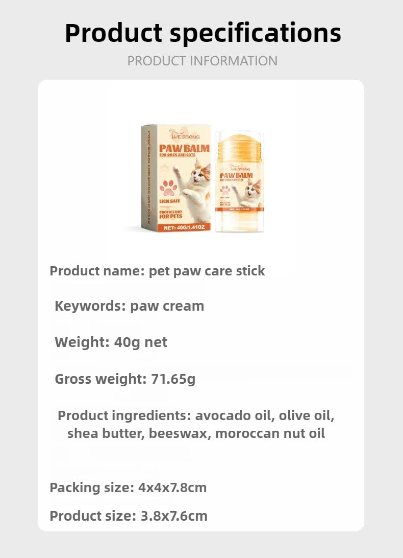 Pet Paw Balm Noses Paws Moisturizer Repair Dry Care