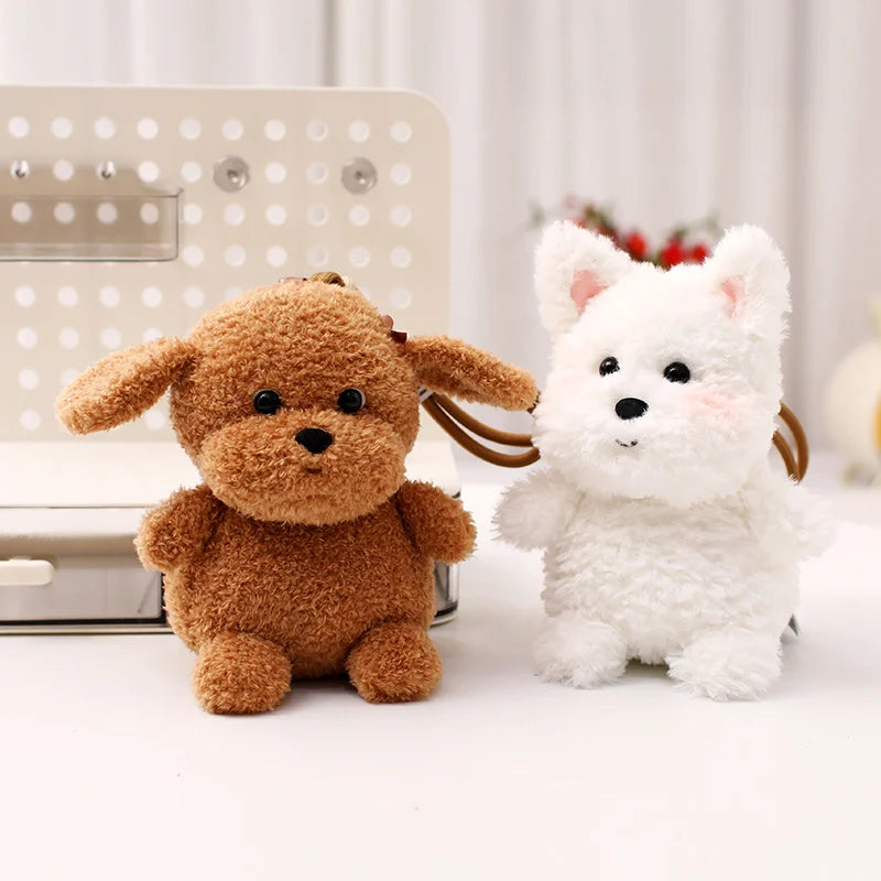Dog Plush Toy Pendant Teddy Husky  Dolls Car Decor