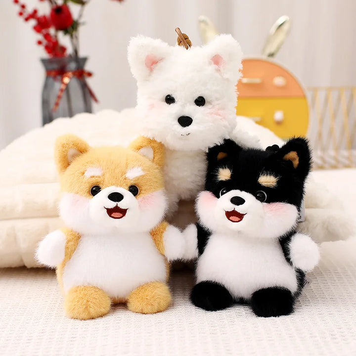 Dog Plush Toy Pendant Teddy Husky  Dolls Car Decor