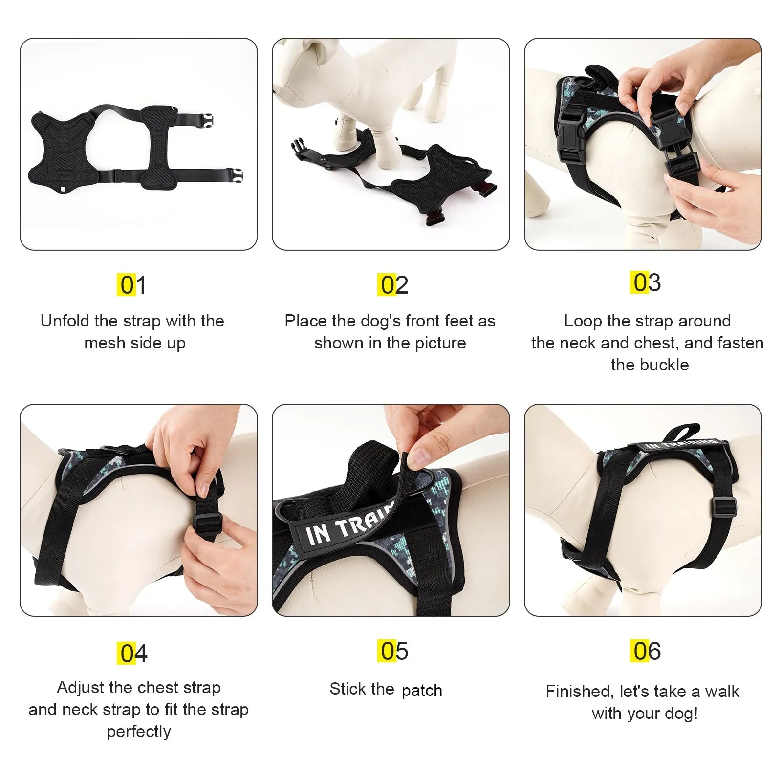 Reflective Pet Dog Harness Dog Accessories Leash