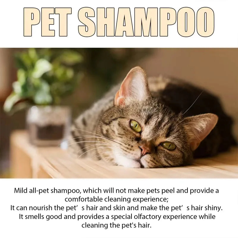 Pet shampoo is gentle and clean Pet dog hair shampoo