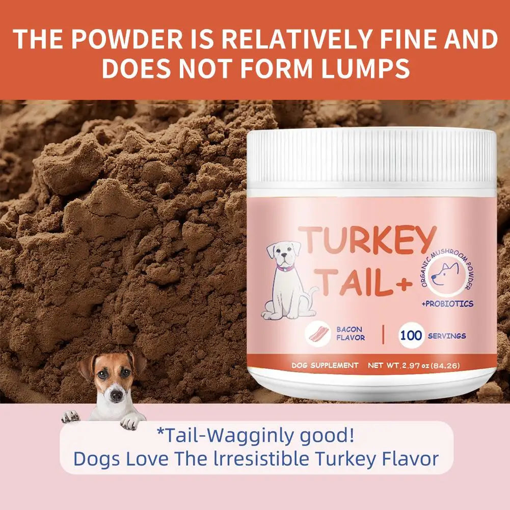 Bacon Taste Pet Mushroom Powder Natural Wet Food