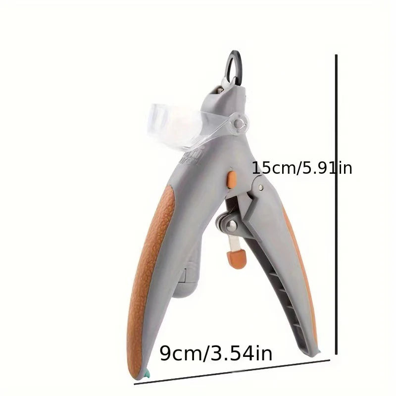 Pet cat and dog nail clippers with LED light cleaning supplies