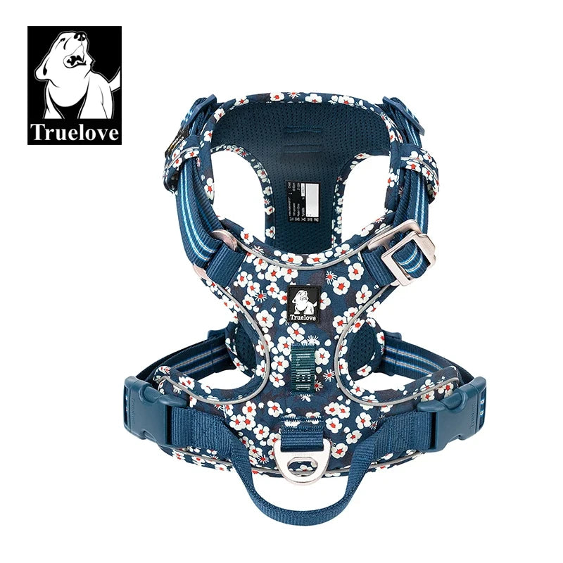 Pet Harness No Pull Nylon Reflective Dog Leash Pet Collar