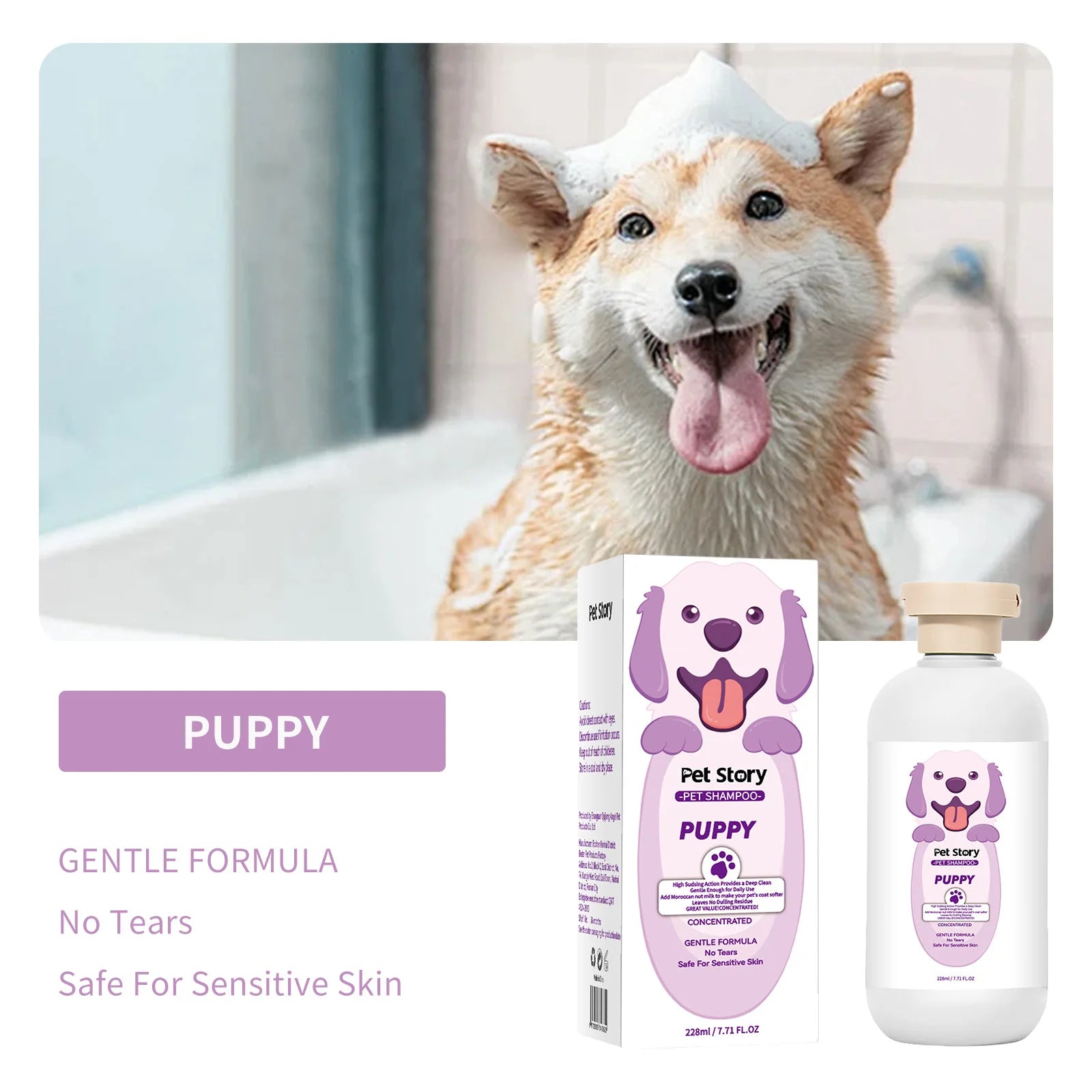 Pet Grooming for Sensitive Skin  Hypoallergenic Shampoo