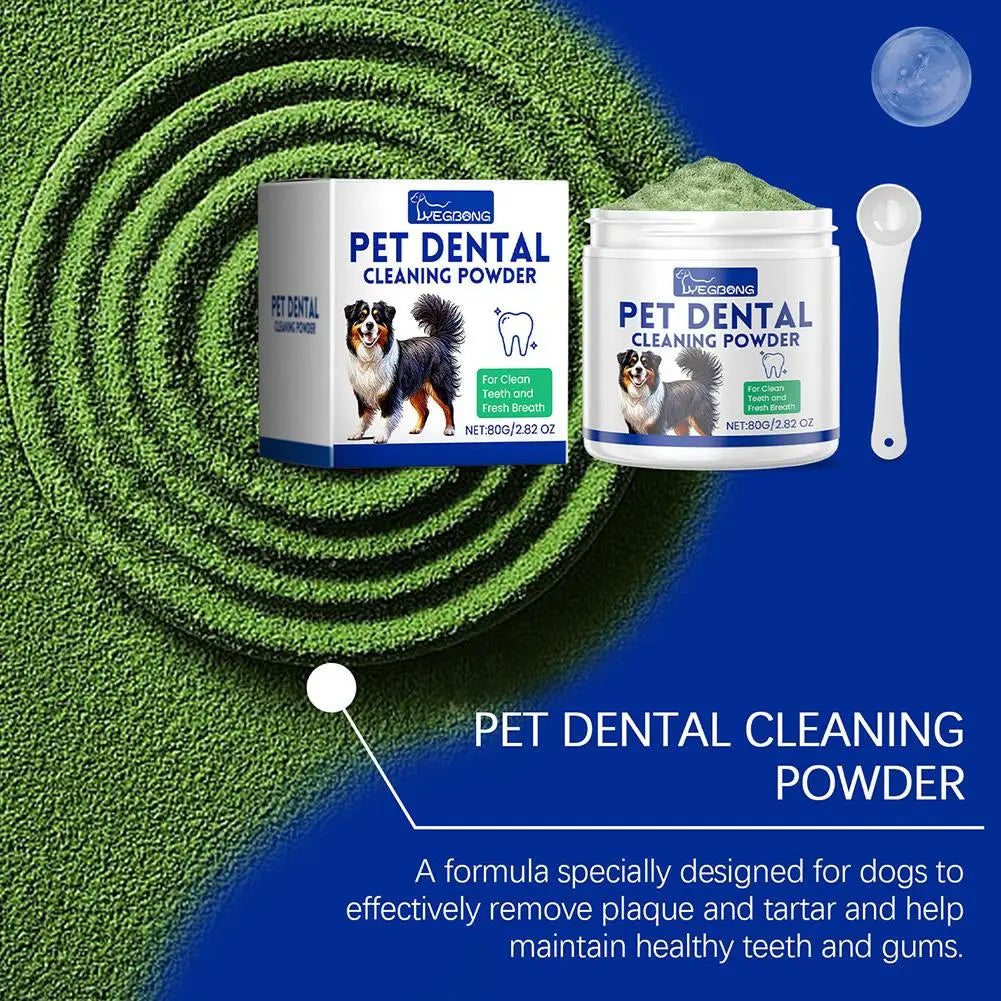 Dog Teeth Cleaning Powder Oral Dog Dental Care Powder