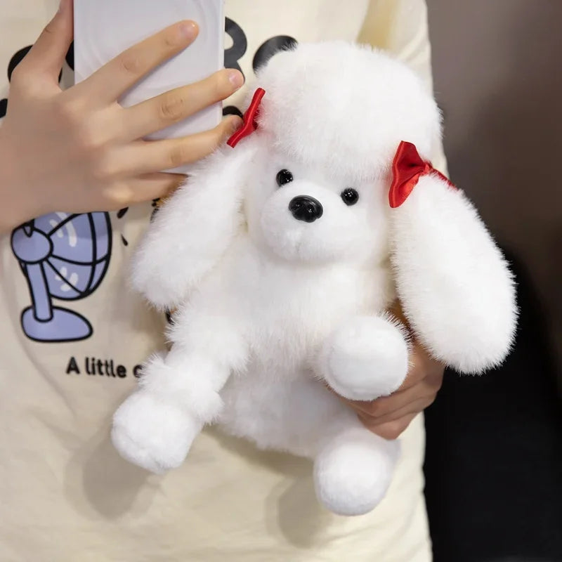Hot Sale Realistic Sitting Poodle Pug Puppy Plush Toys