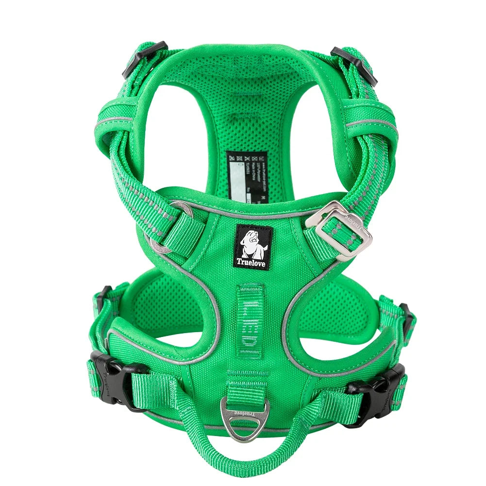 Pet Harness No Pull Nylon Reflective Dog Leash Pet Collar