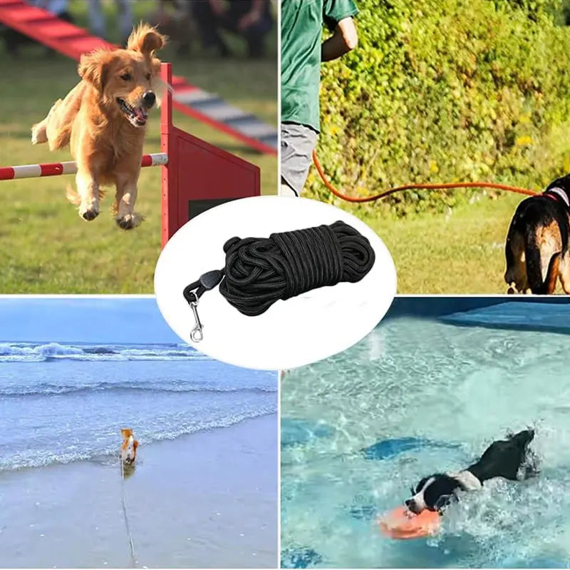 Long Rope Training Dog Leash Heavy Duty Nylon Dog Leash