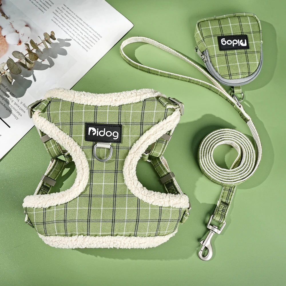 Breathable Dog Harness Leash Bag Set Leash Pet Collar