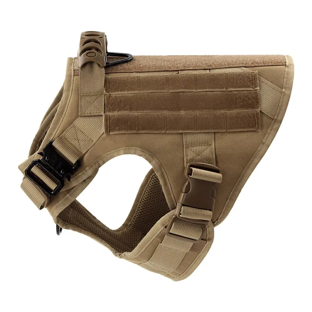 Military Large Dog Harness Pet Leash Collar