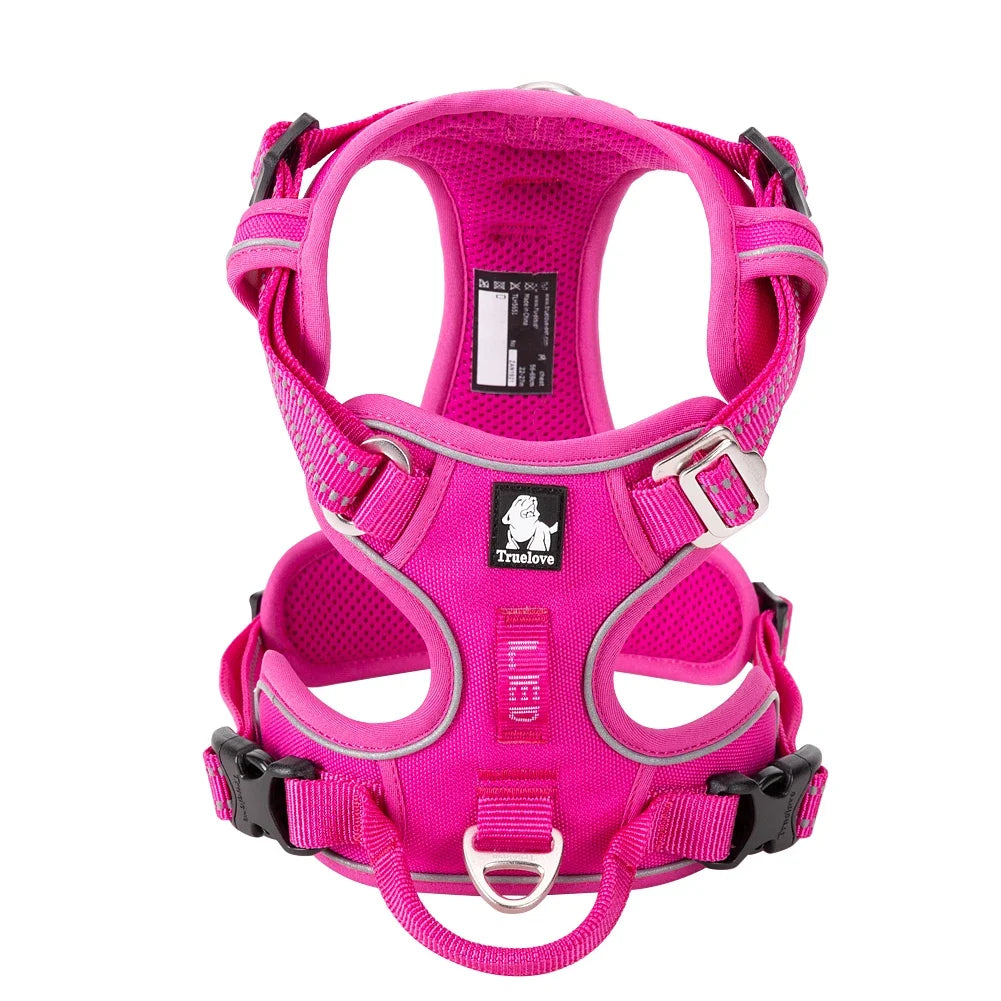 Pet Harness No Pull Nylon Reflective Dog Leash Pet Collar
