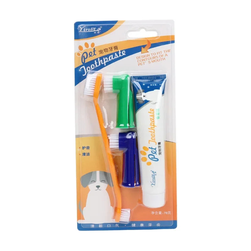 Universal Toothpaste Toothbrush Set Dog Dental Care Pet