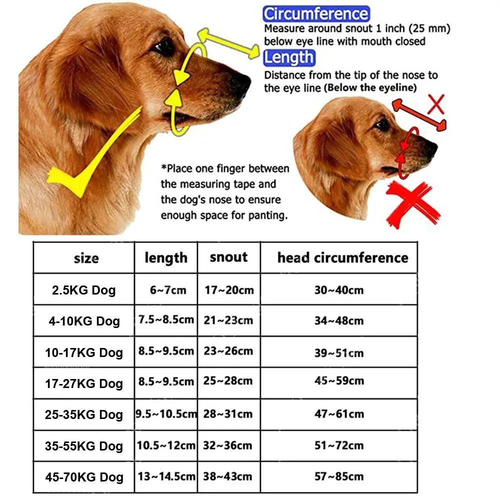Adjustable Dog Muzzle Anti-Biting Mouth Dog essentials