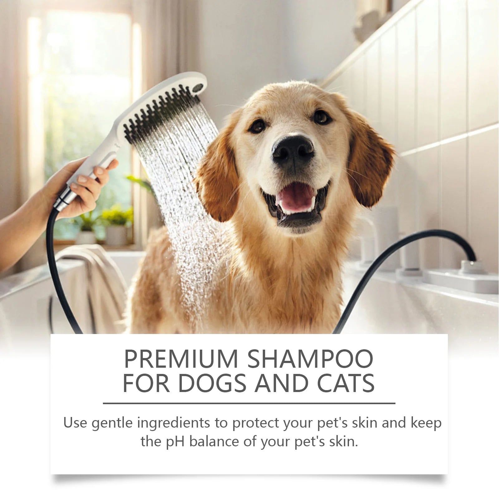 Natural Pet Shampoo for Dogs & Cats Coconut Oil