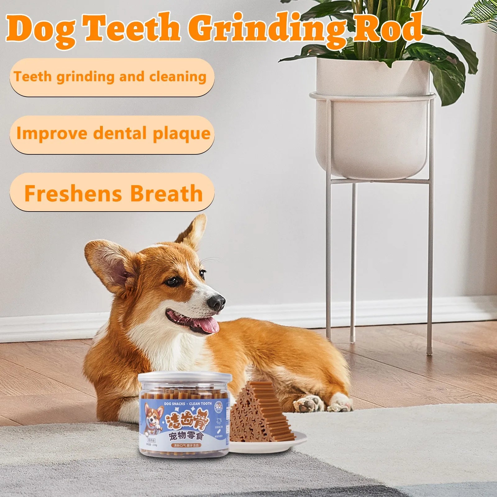 Dog Chew Sticks Puppy Pet Snacks Tooth Cleaning Stick Bones