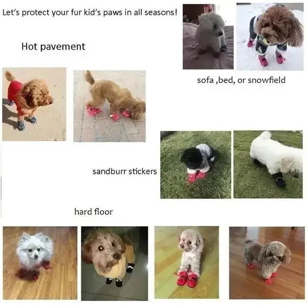 Waterproof Pet Dog Shoes Anti-slip Rain Snow Boot