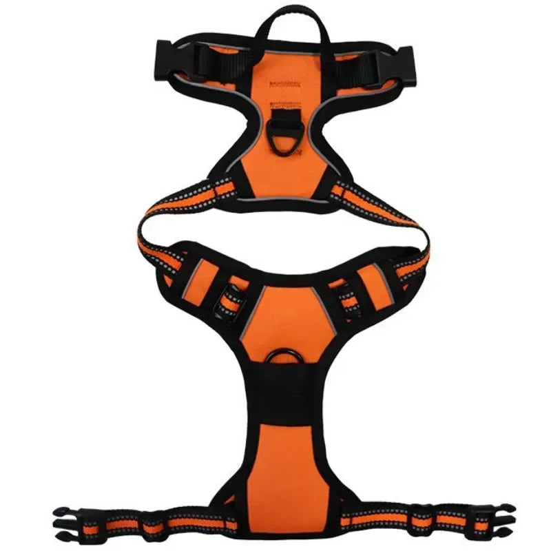 Reflective Breathable Vest Chest Strap Leash Pet Collar
