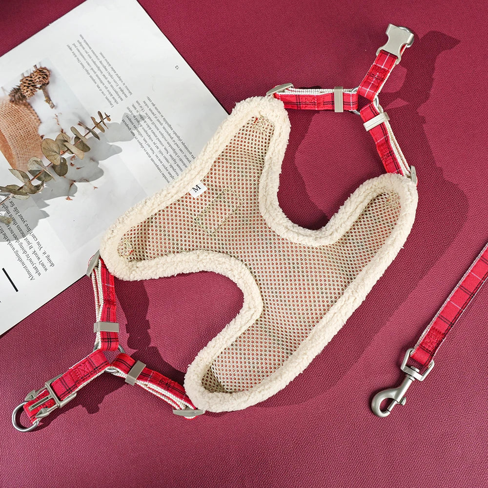 Breathable Dog Harness Leash Bag Set Leash Pet Collar