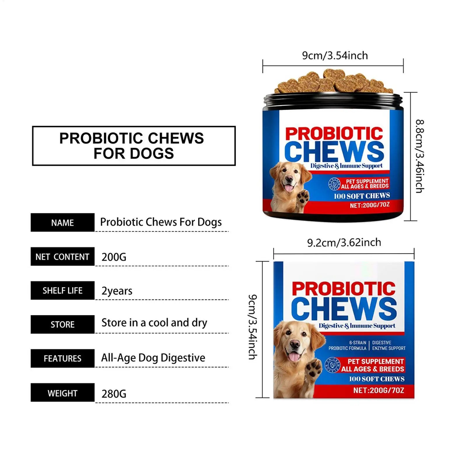Dog Gut Health Supplement Healthy Treats Natural Skin Care