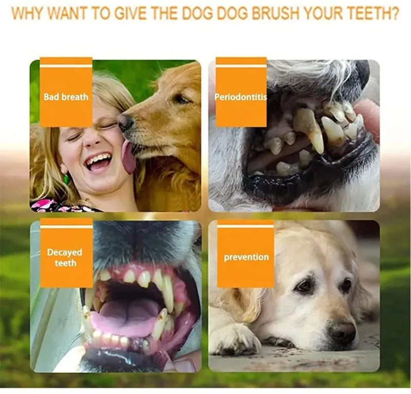 Dog Super Soft Pet Finger Toothbrush Teeth Cleaning