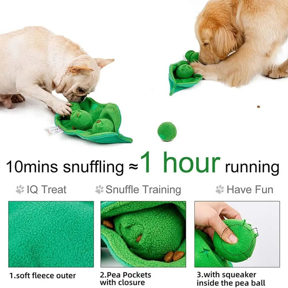 Sniffing Dog Toy Squeaky Plush Treat Dog Toys Dispenser Toy