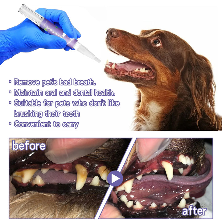 Pet Dental Gel Teeth Cleaning Pen for Dogs Dental Care
