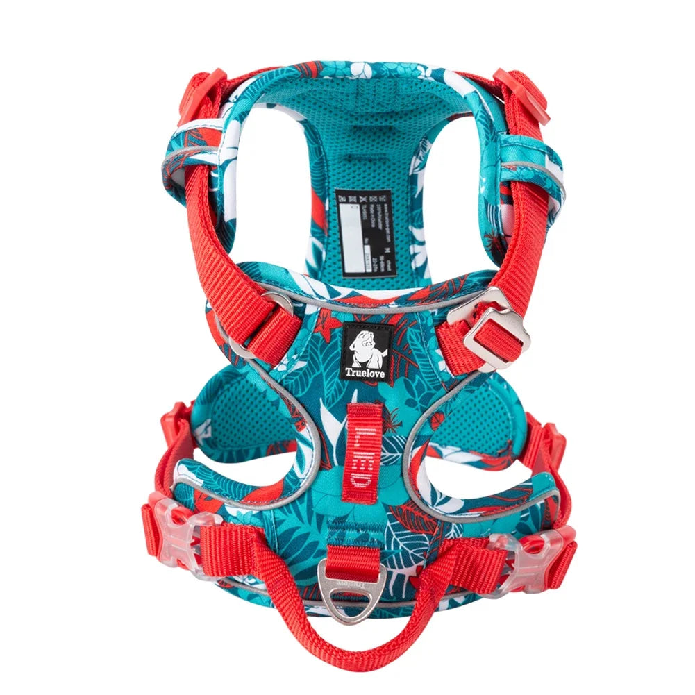 Pet Harness No Pull Nylon Reflective Dog Leash Pet Collar