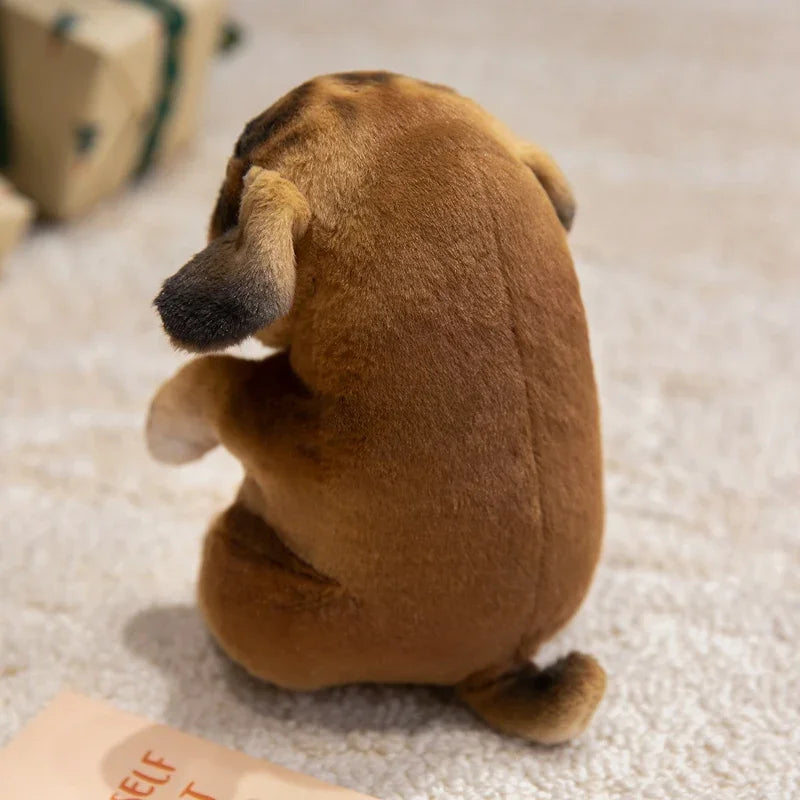 Hot Sale Realistic Sitting Poodle Pug Puppy Plush Toys