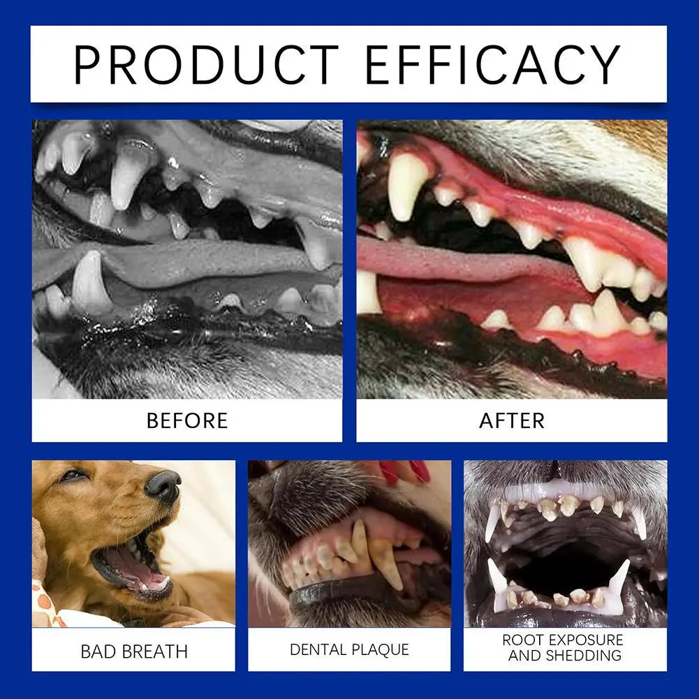 Dog Teeth Cleaning Powder Oral Dog Dental Care Powder