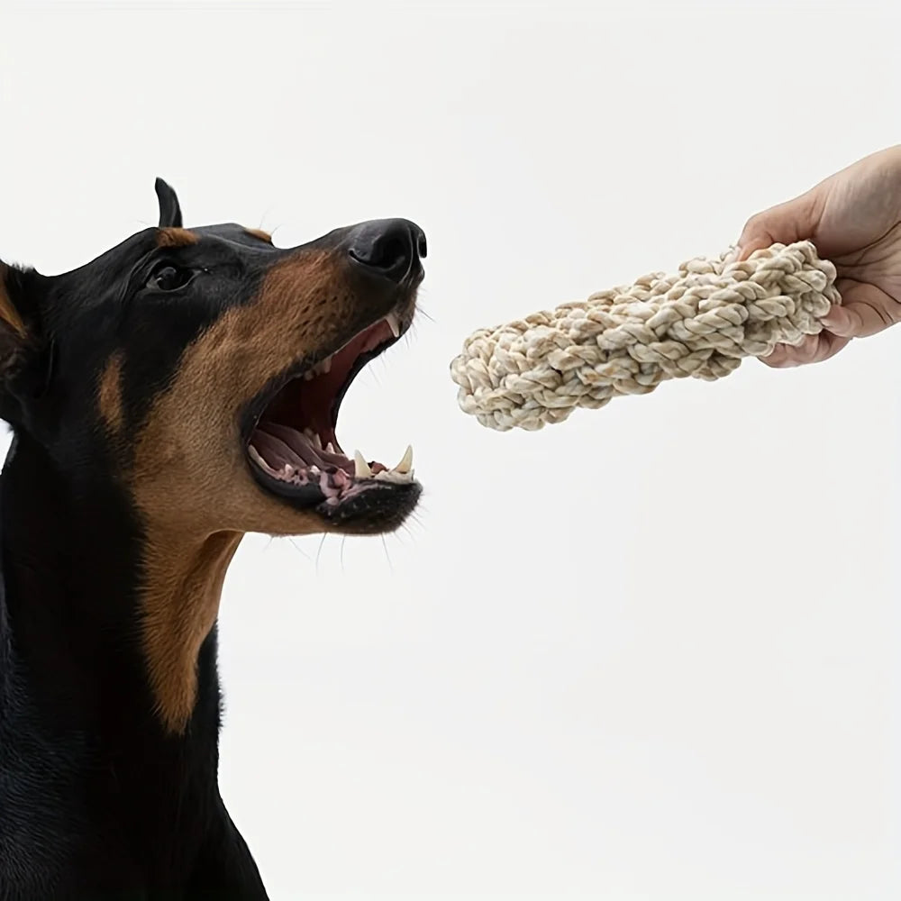 Durable Rope Dog Chew Toy-Twisted Ring Design toys