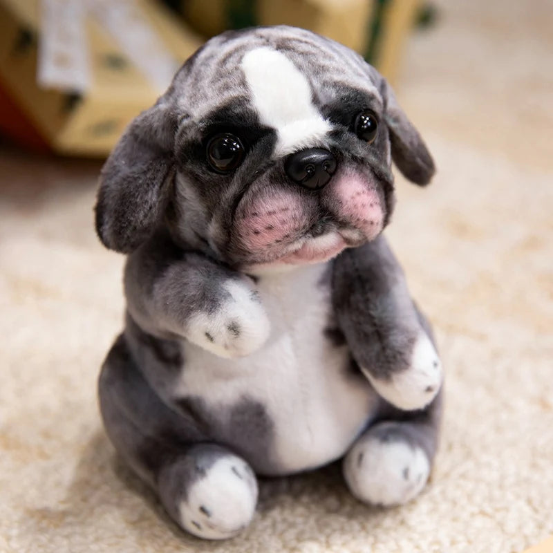 Hot Sale Realistic Sitting Poodle Pug Puppy Plush Toys