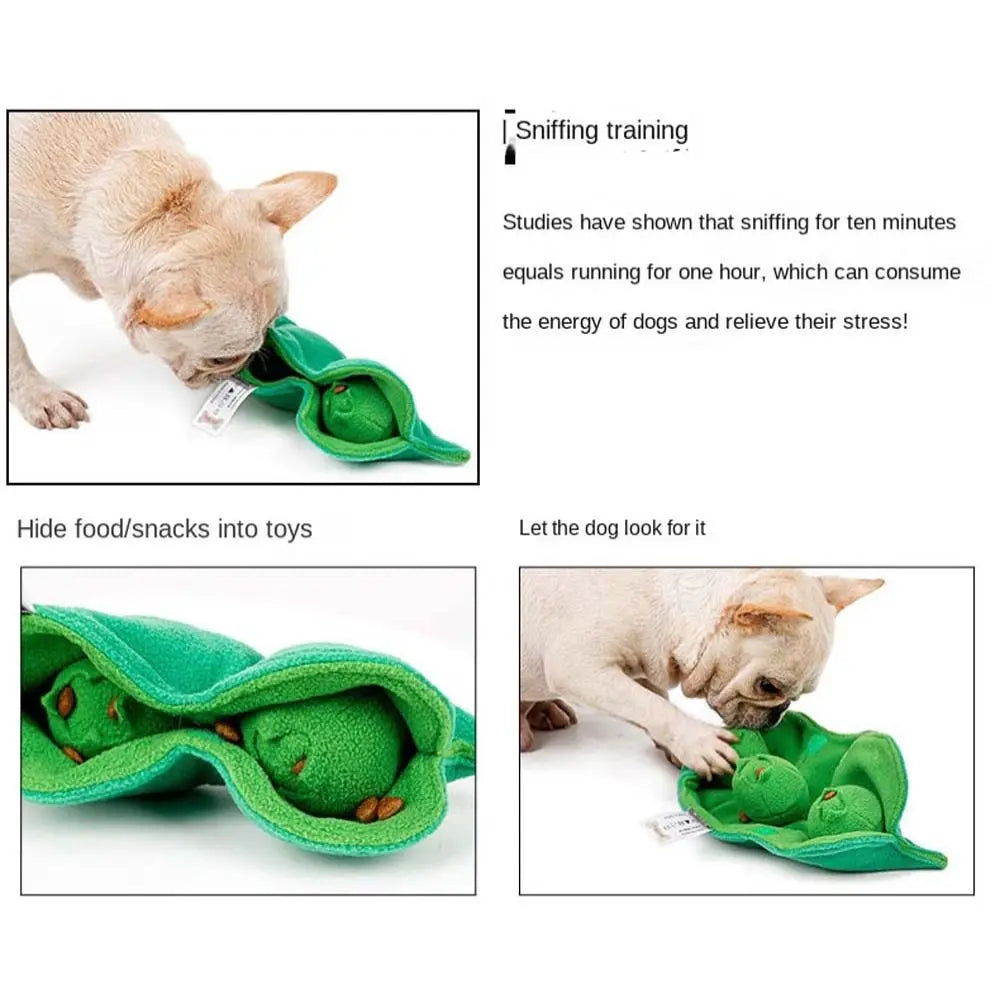 Sniffing Dog Toy Squeaky Plush Treat Dog Toys Dispenser Toy