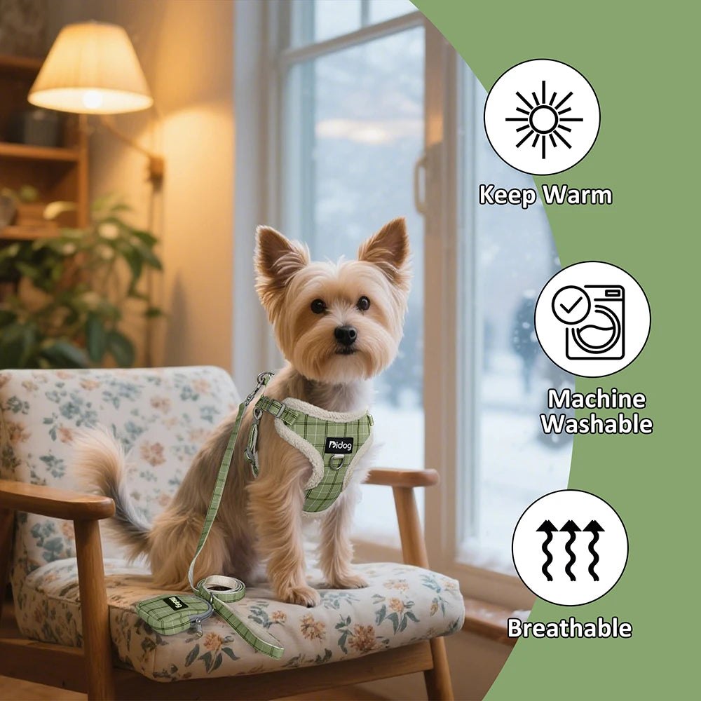 Breathable Dog Harness Leash Bag Set Leash Pet Collar