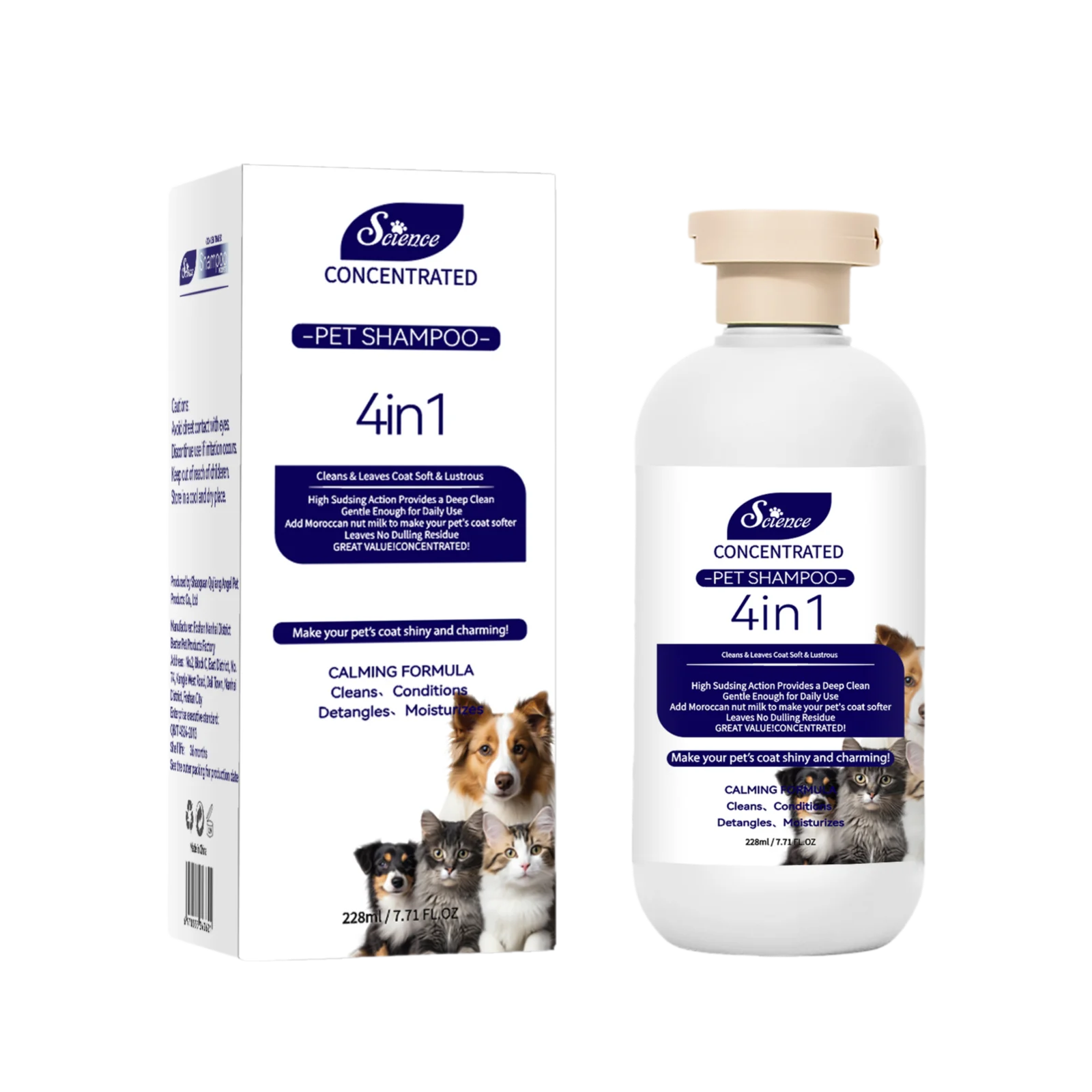 Pet Grooming for Sensitive Skin  Hypoallergenic Shampoo