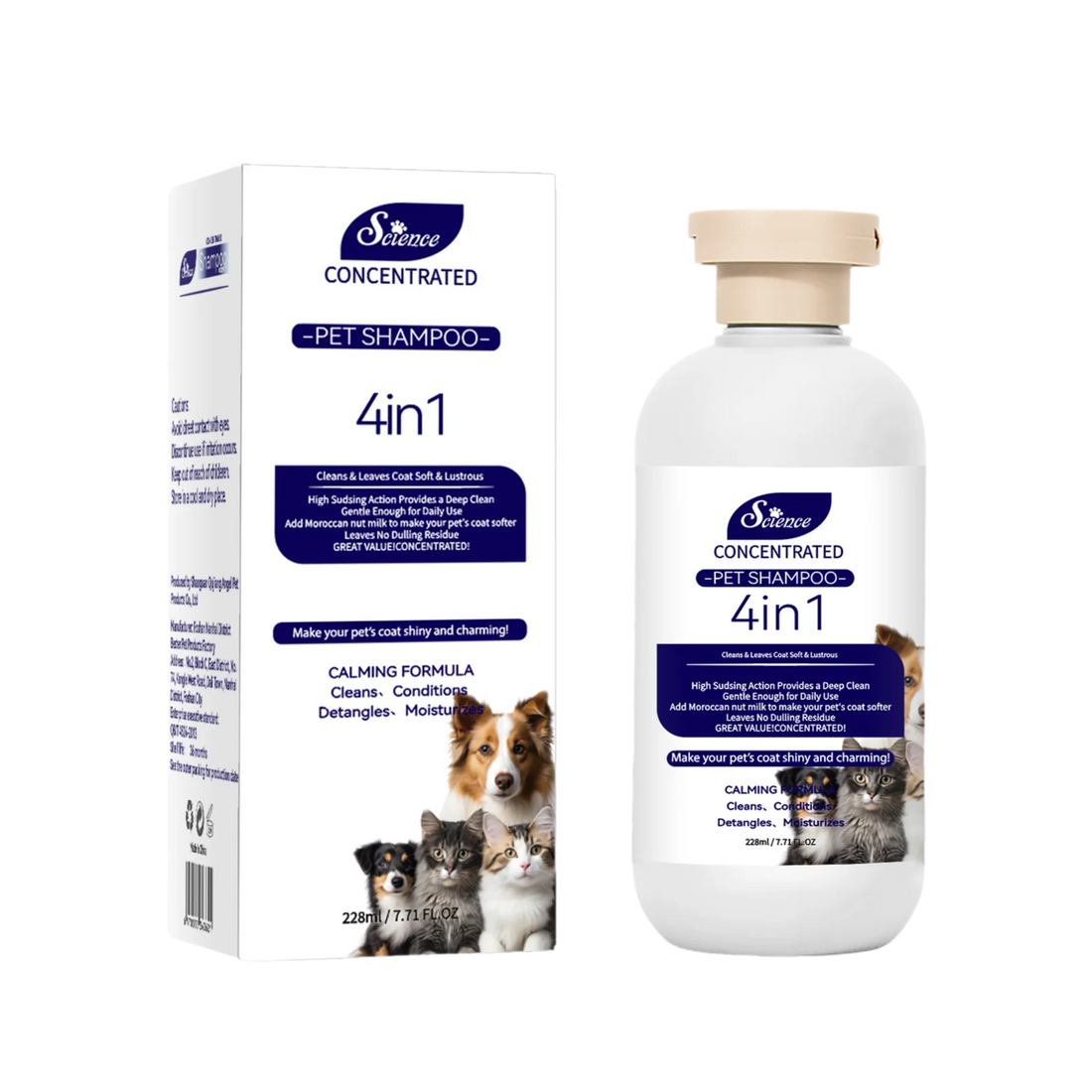Pet Grooming for Sensitive Skin  Hypoallergenic Shampoo
