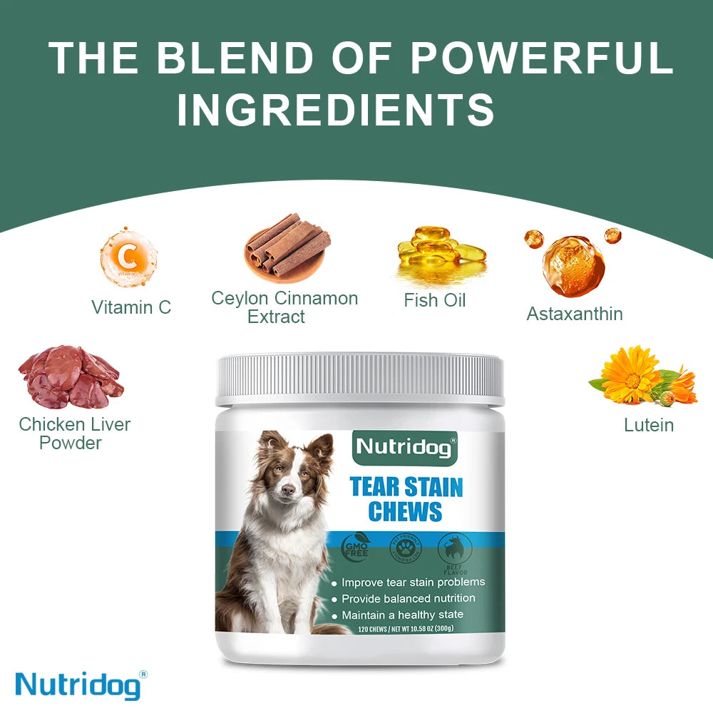 Tear Stain Dog Food with cranberries & vitamins Wet Food