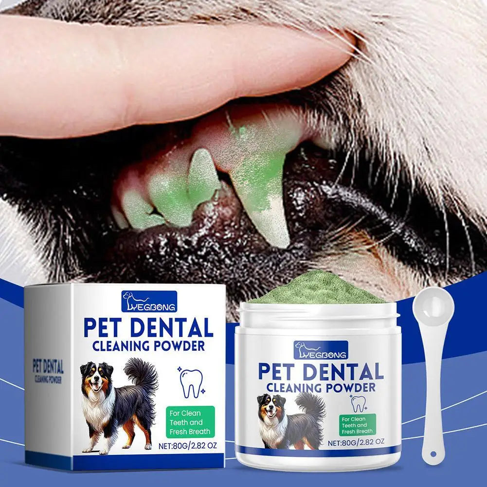 Dog Teeth Cleaning Powder Oral Dog Dental Care Powder