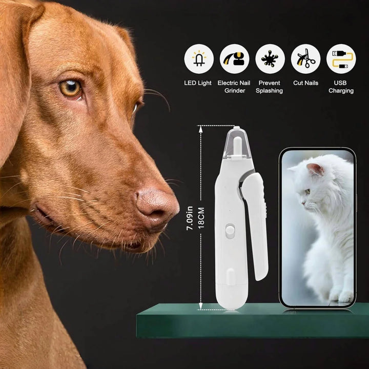 Pet Nail Clippers Quiet Pet Nail Grinder Grooming Tool