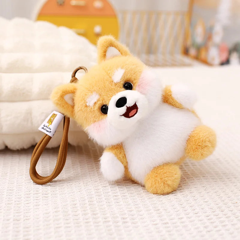 Dog Plush Toy Pendant Teddy Husky  Dolls Car Decor