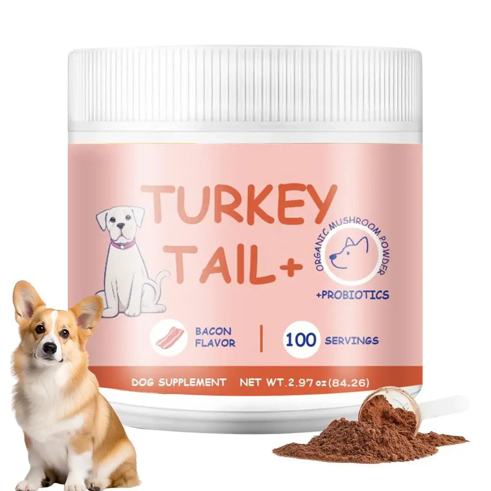 Bacon Taste Pet Mushroom Powder Natural Wet Food