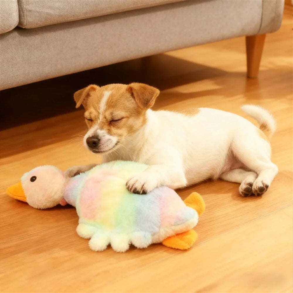 Colorful Duck Plush Toy for Dogs Relax Pet Buddy