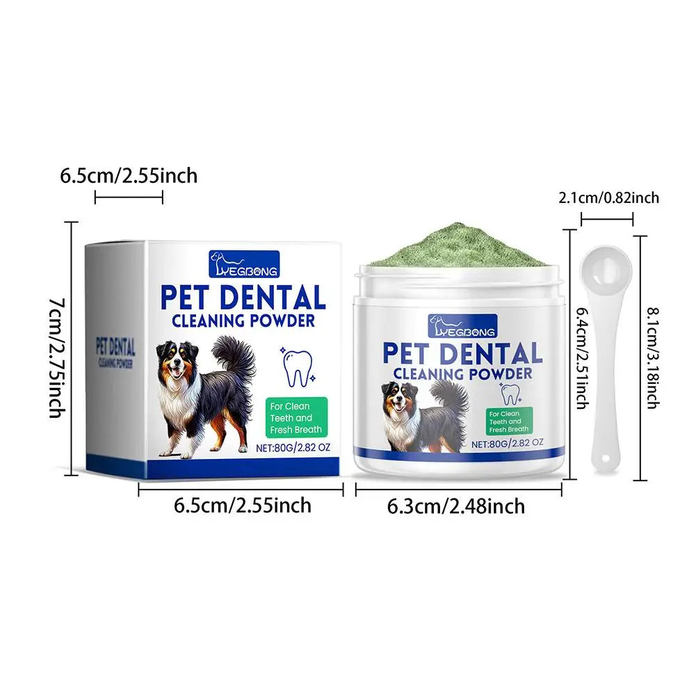 Dog Teeth Cleaning Powder Oral Dog Dental Care Powder
