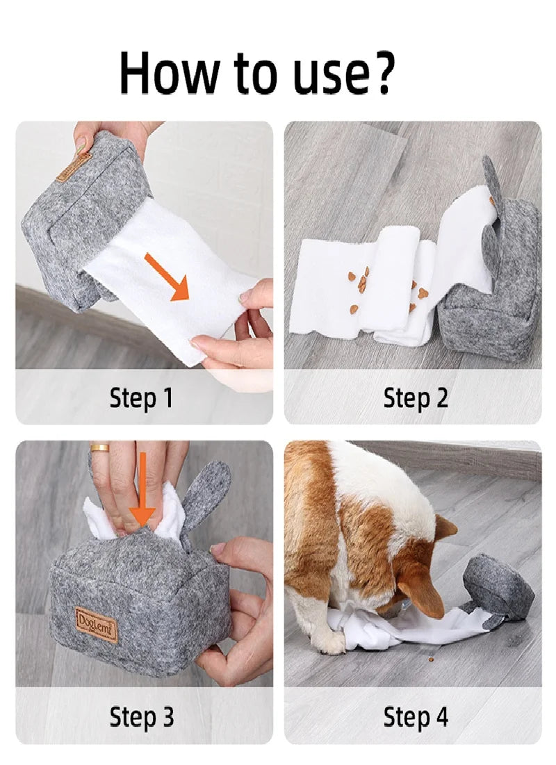 Dog Interactive Snuffle Toys Treat Dog Feeder Pet Toys