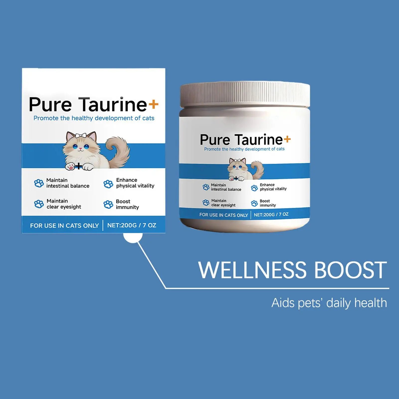 Pet Supplements 200g Daily Nutrition Cats Wet Dry Food